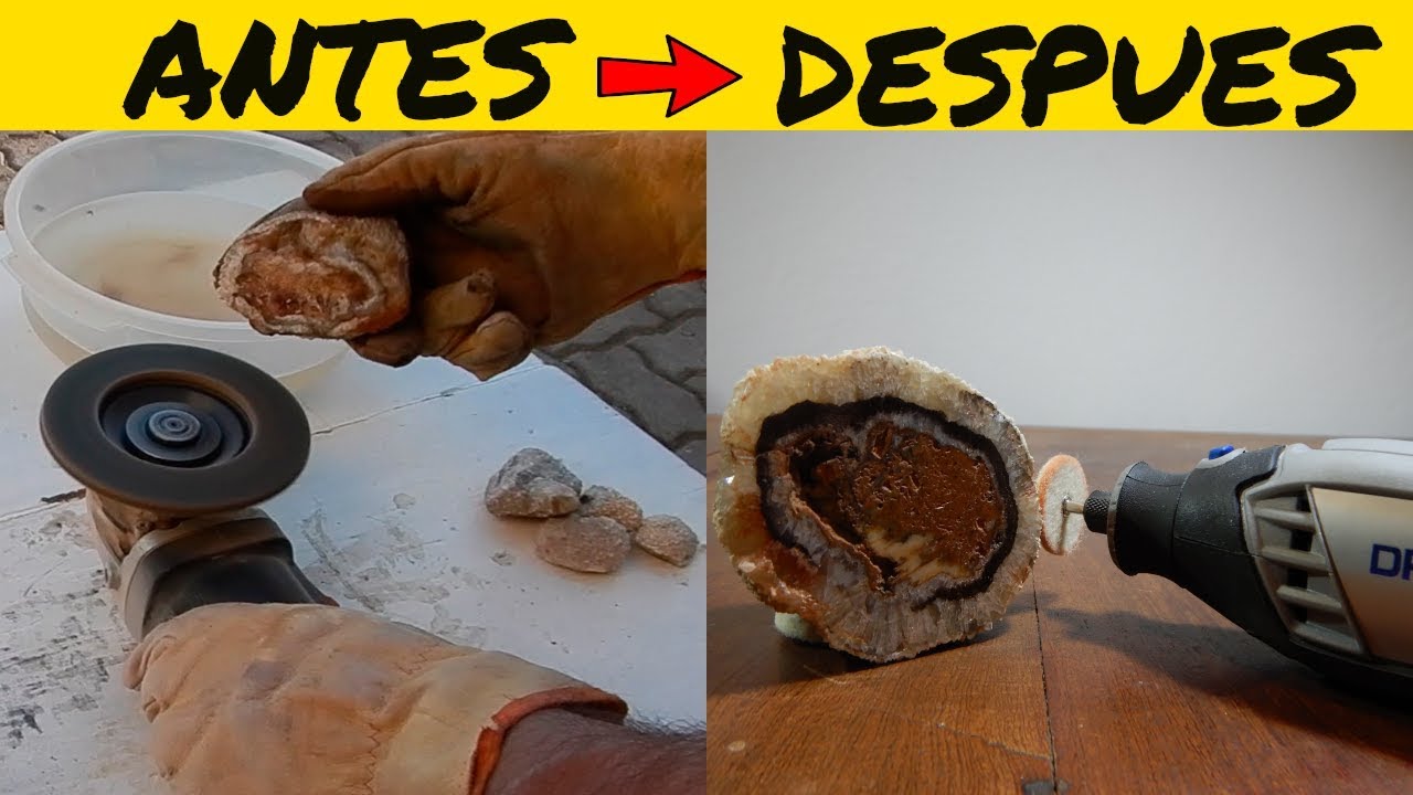 COMO PULIR  MINERALES y GEODAS💎 CON DREMEL 3000 con TESOROS LEYENDAS O MENTIRAS