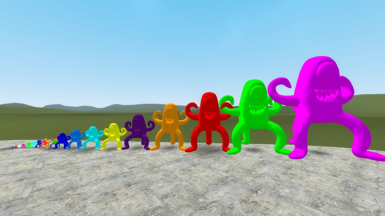 I PLAYING LITTLE - BIG COLORFUL RAINBOW FRIENDS In Garry's Mod!
