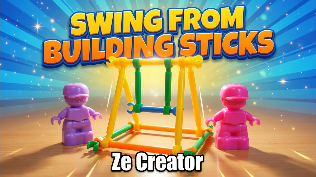 Satisfying Swing from Building Sticks | Relaxing ASMR DIY Build