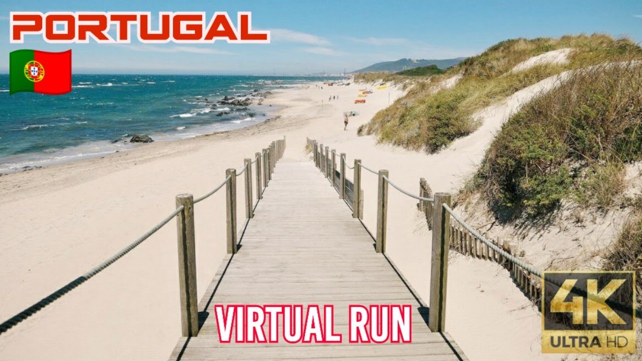 Virtual Run Beach | Portuguese Coast | Treadmill Workout #063