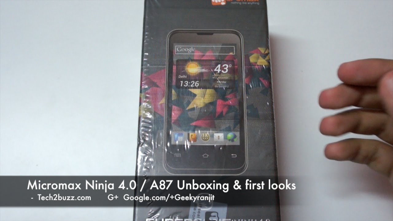 Micromax Ninja 4.0 A87 Unboxing & first looks