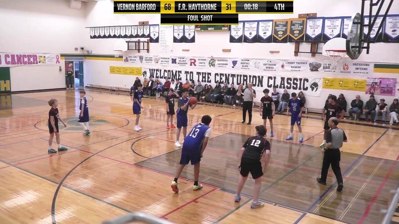 Centurion Classic - Vernon Barford vs F.R. Haythorne - Jr Boys Basketball