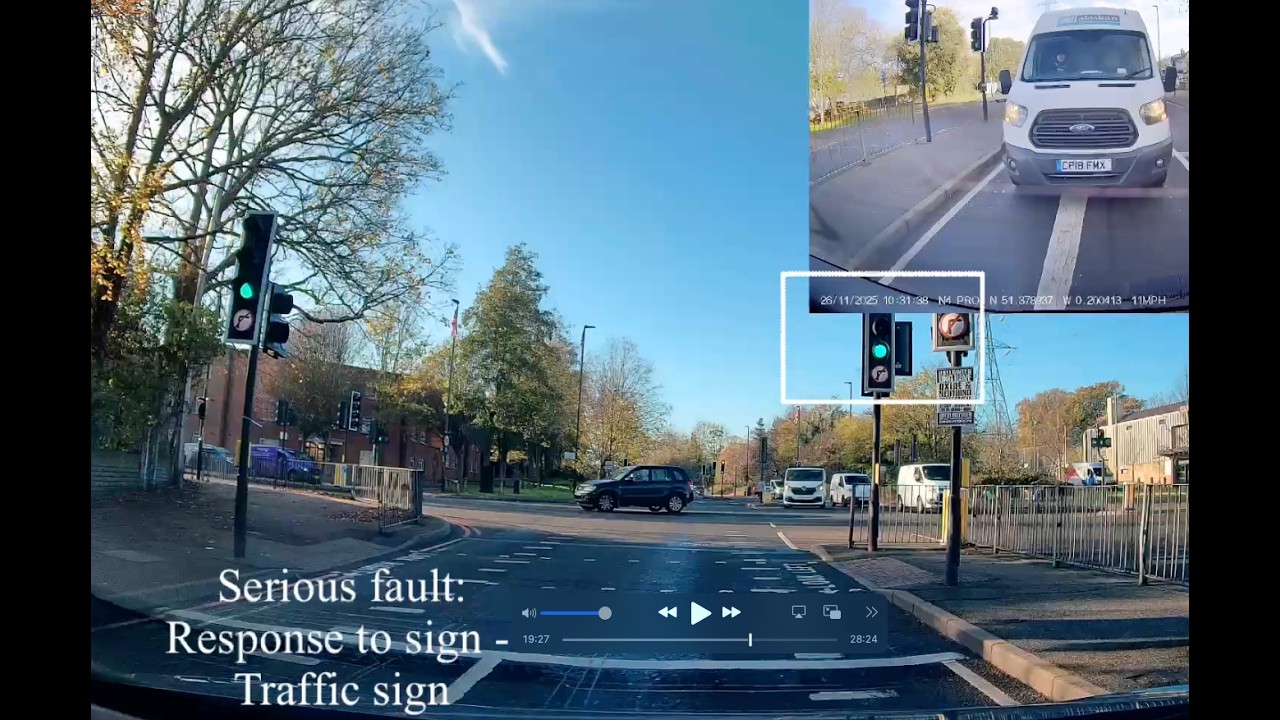 Real UK Driving Test Route - Morden Driving Test Centre - 26 Nov 2025