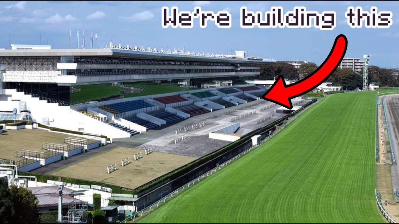 [Minecraft] Nakayama Racecourse but in Minecraft? More likely than you'd think.