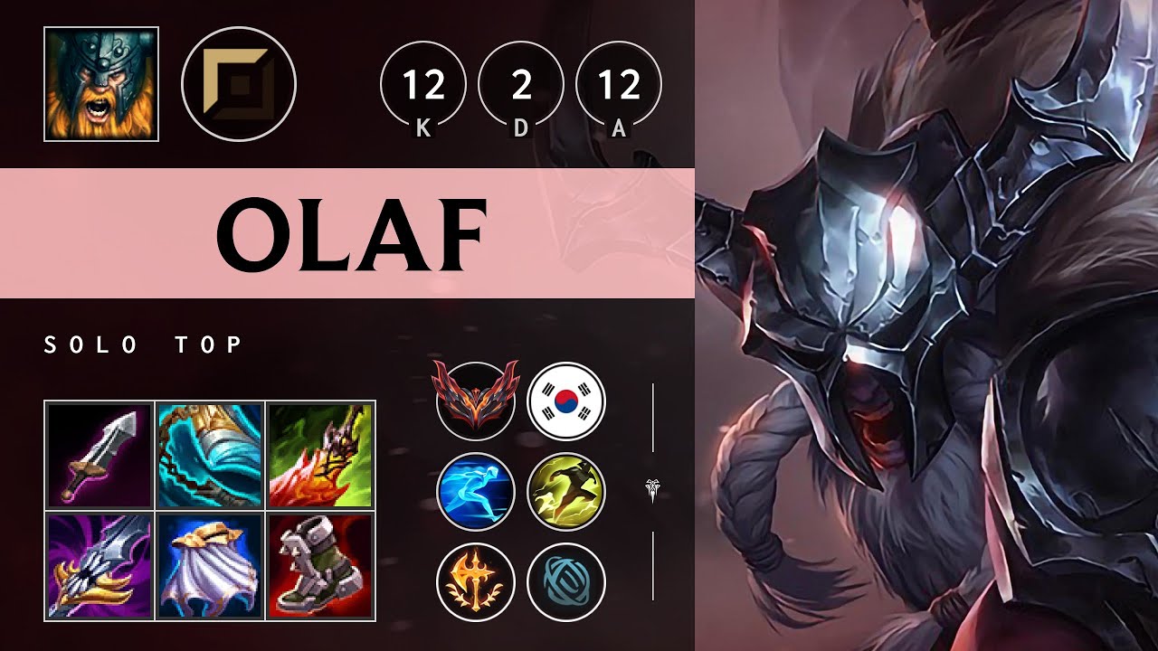 Olaf Top vs Sion - KR Grandmaster Patch 25.16