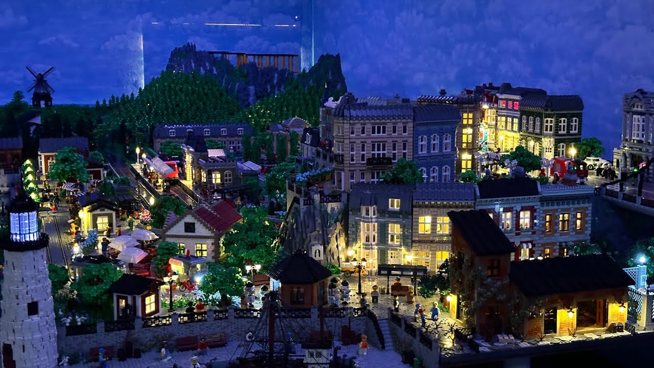 Baustelle bei Nacht - Lego Stadt Beleuchtung Teil 10.