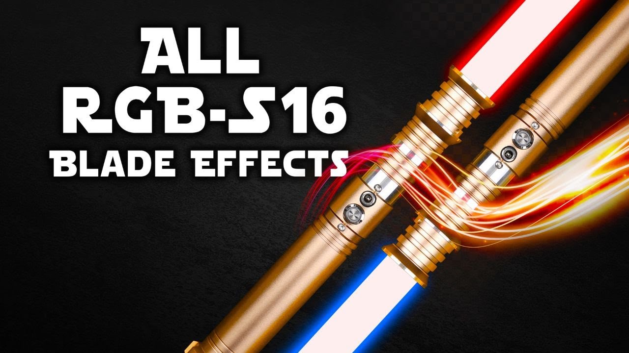 Tempest Lightsaber from OwnASaber. All RGB-S16 Blade Effects
