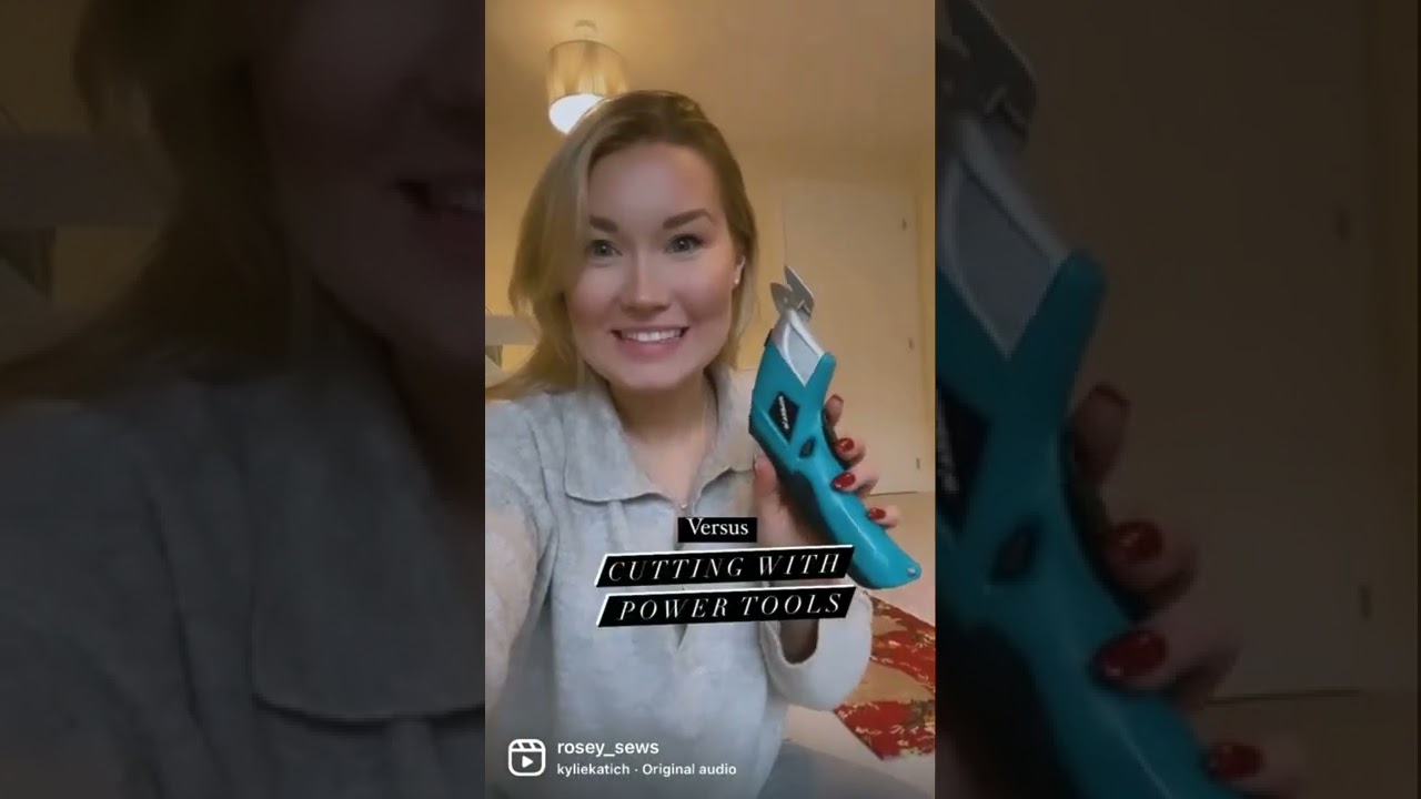 Sewing with fabric scissors or an electric cutter ? ⚡️✂️