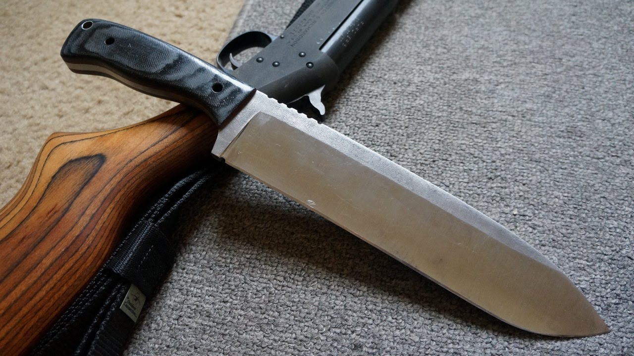 Knifemaking: Making a 1075 High Carbon steel Chopper.