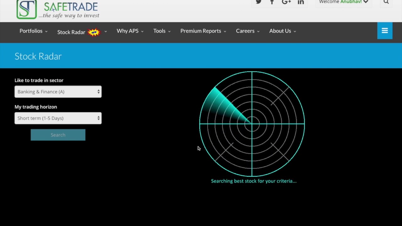 Introduction Stock Radar
