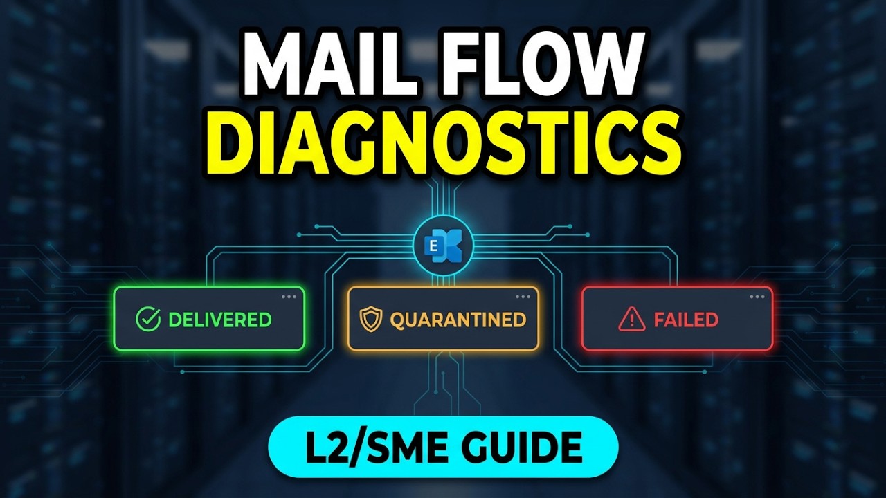 Exchange Online Email Delivery Troubleshooting | Microsoft 365 Mail Flow | Message Trace | L2/SME