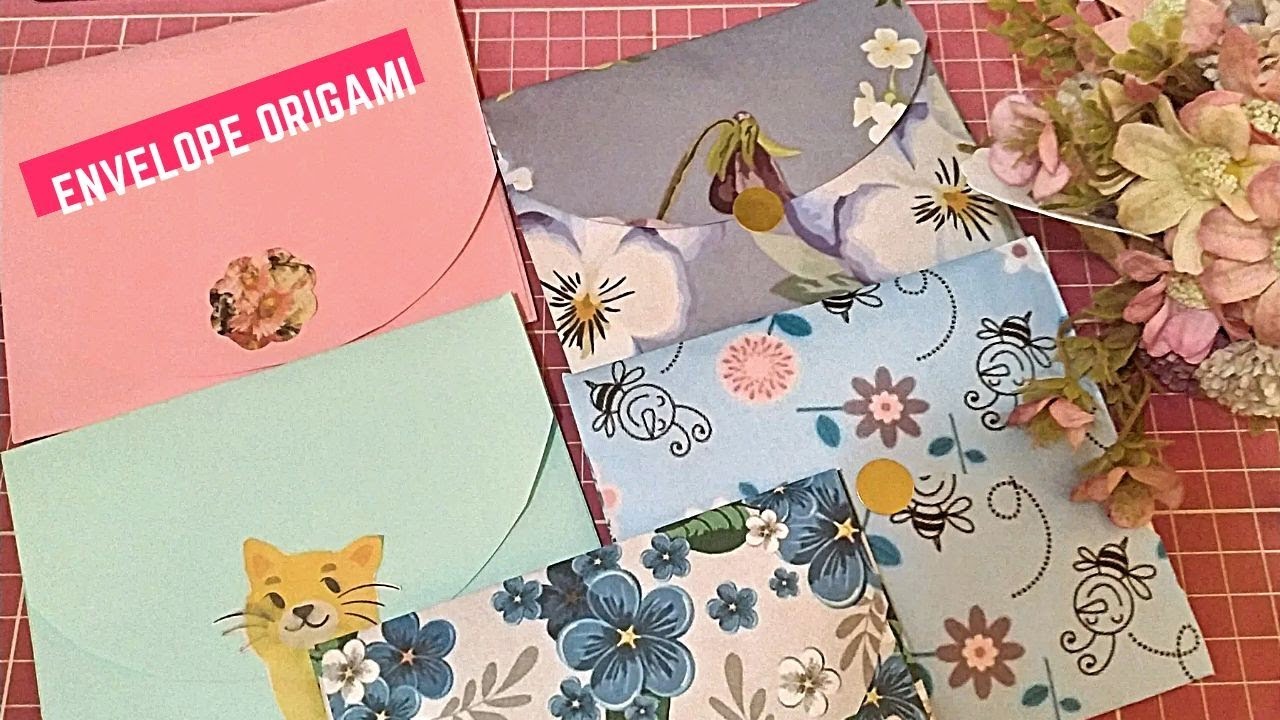 ENVELOPE COM ABA REDONDA / DOBRADURA ORIGAMI 💌
