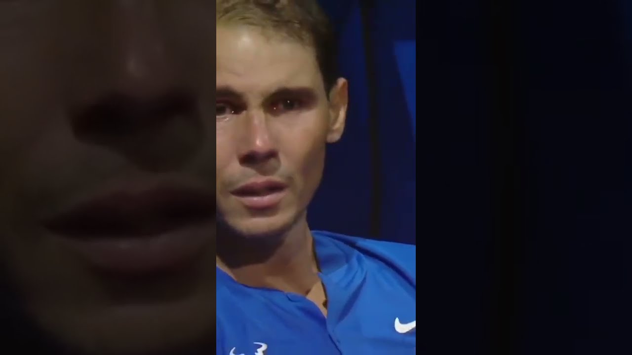Rafael Nadal llora desconsoladamente en la despedida de Roger Federer. Imposible no emocionarse 🙌😢