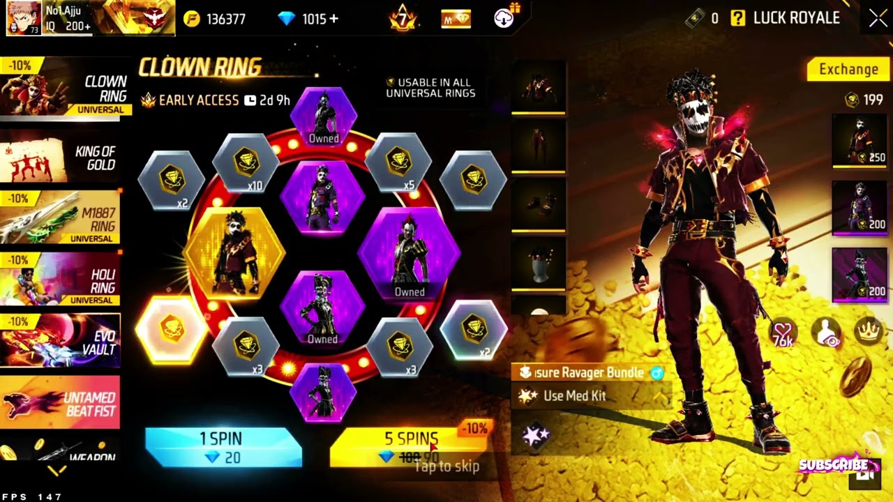 luck royal/ spin /joker bundle