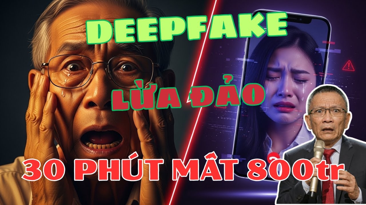 30 phút mất 800tr. Cú lừa DEEPFAKE hoàn hảo qua Video call khiện cựu kỹ sư 70 tuổi khuỵu gối.