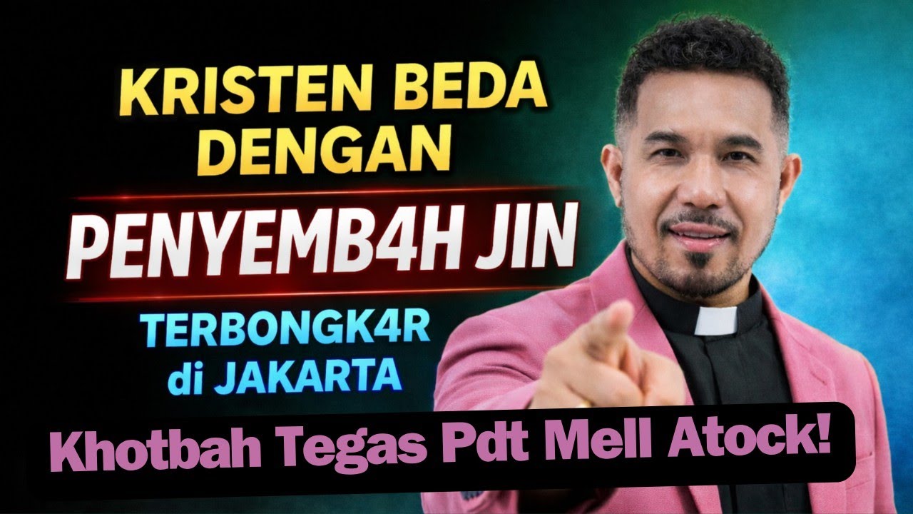 Di Jakarta, Pdt Mell Atock serukan.. Umat KR1STEN beda dgn PENYEMB4H JIN.