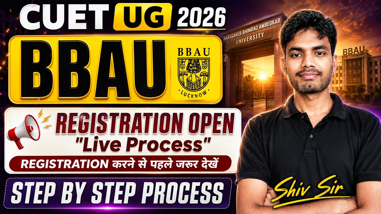 BBAU UG Registration 2026 | Step By Step Live Process | Shiv Sir #examhunt #cuet #bbauadmission2026