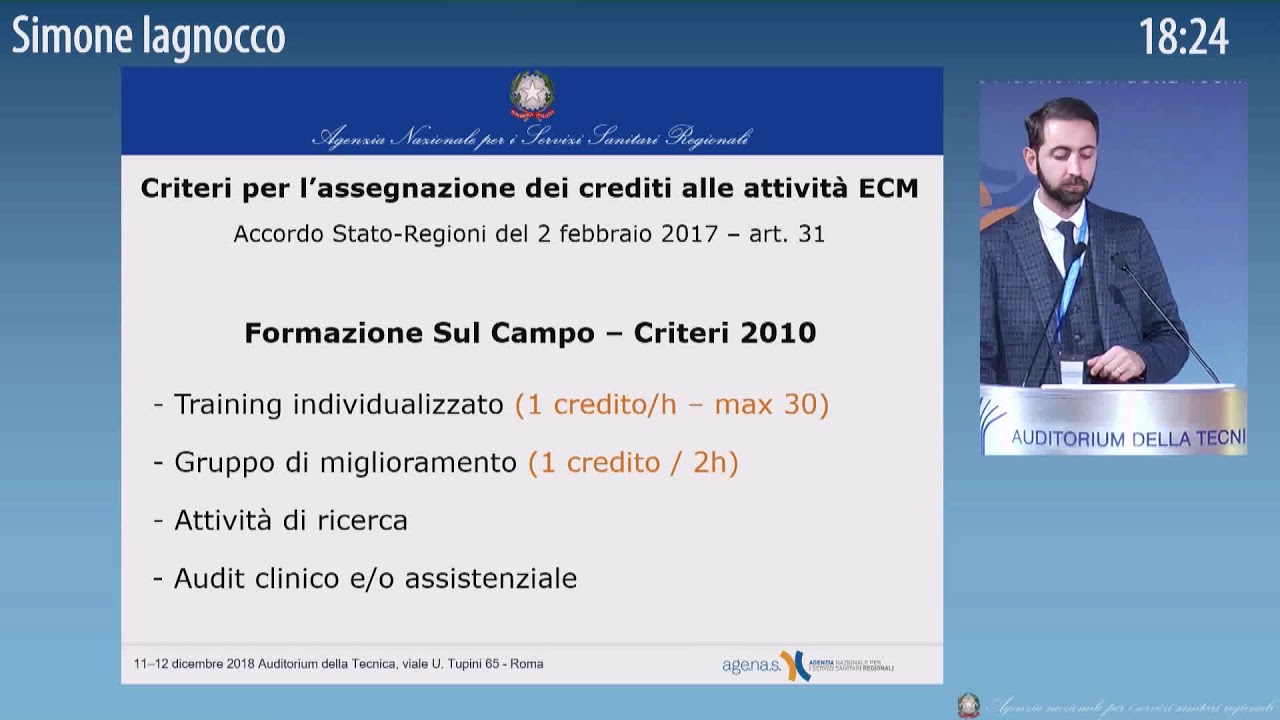 I criteri per l&rsquo;assegnazione dei crediti alle attivit&agrave; ECM