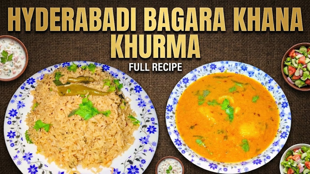 Instant recipe bagara khana and khurma 🍛