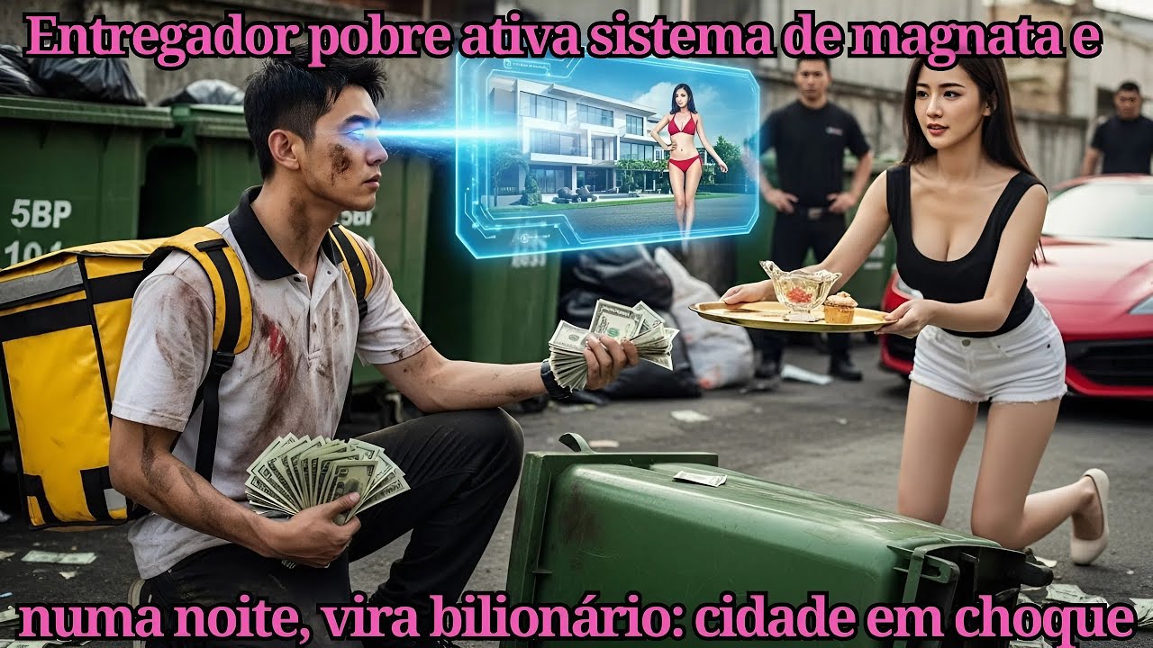 Entregador pobre ativa sistema de magnata e, numa noite, vira bilionário: cidade em choque!