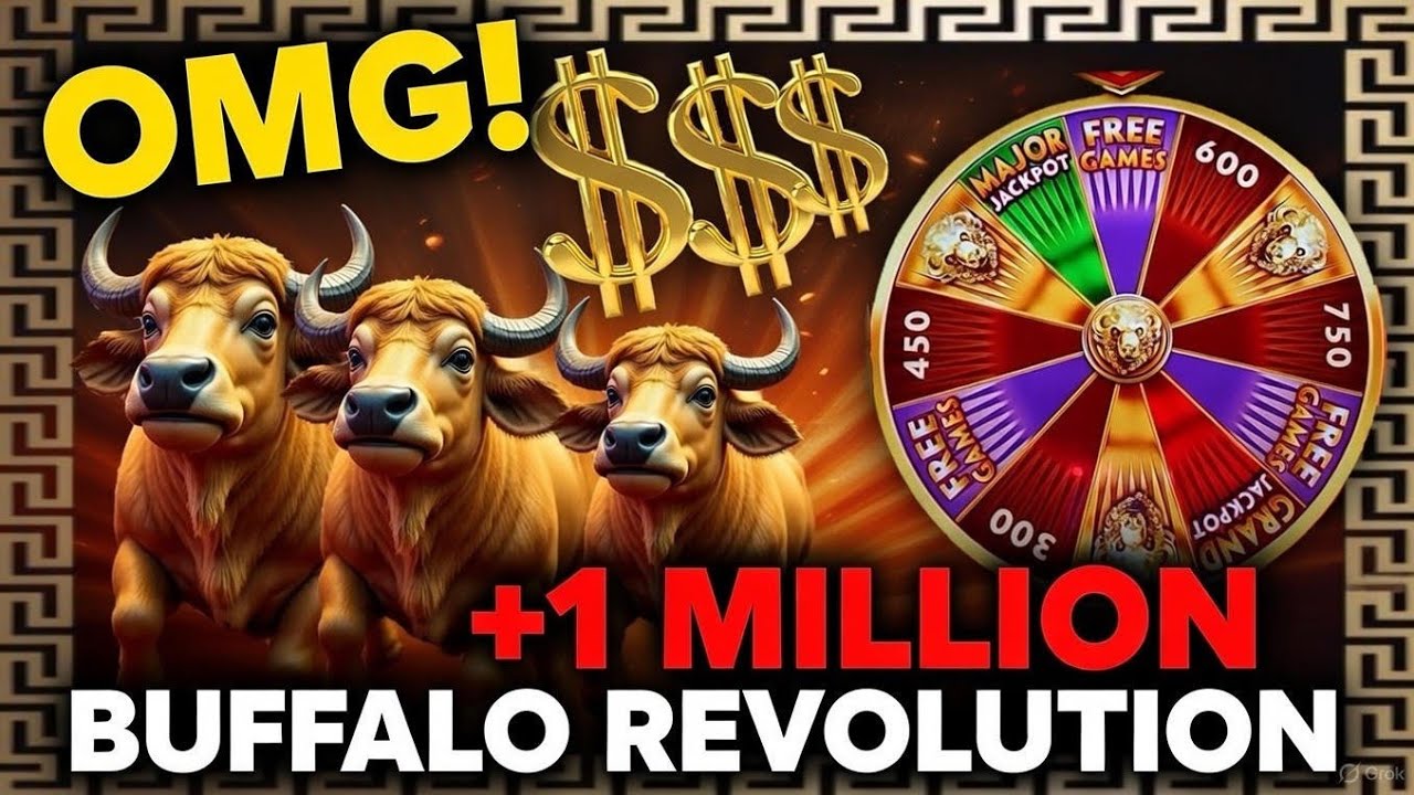 Боже мой! +1 миллион долларов выигрыша | Слот Buffalo Revolution | Изменён на Buffalo