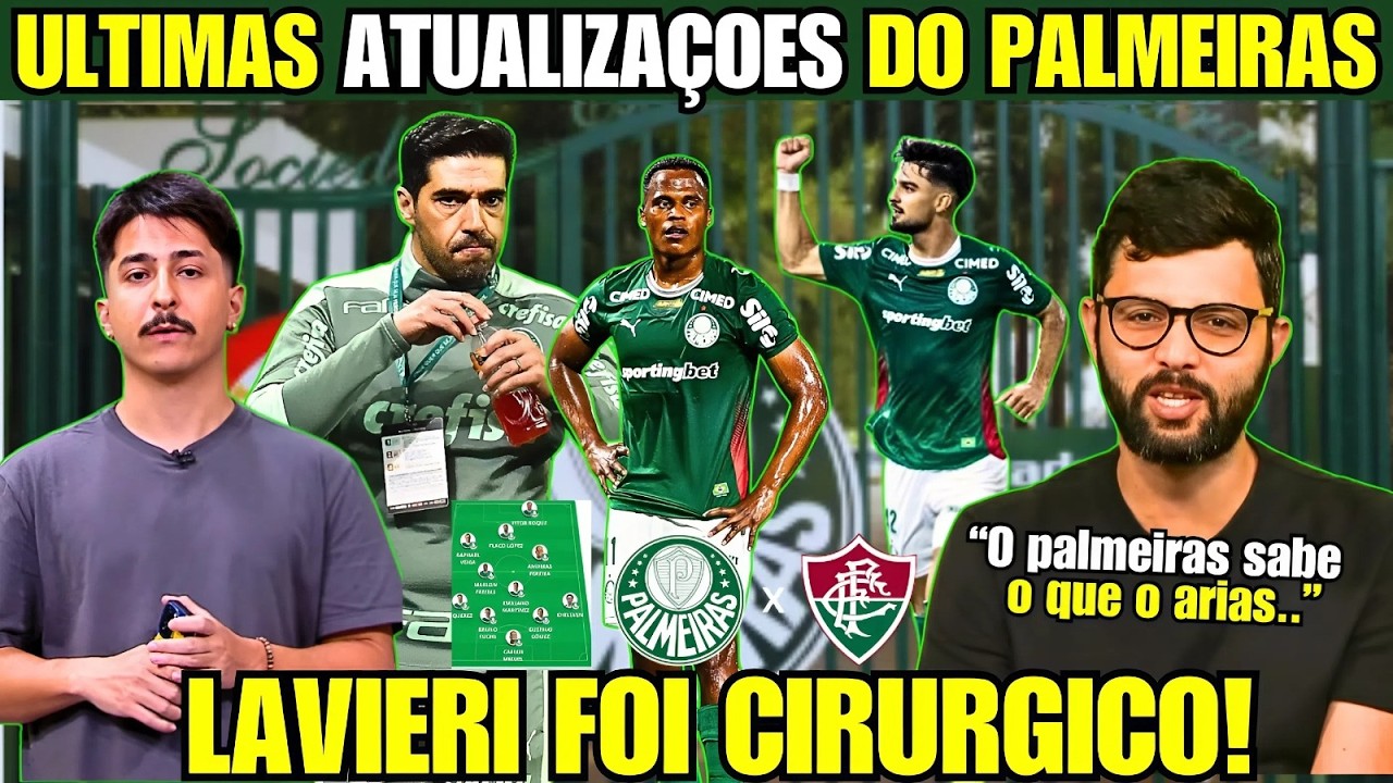 PLANTÃO URGENTE ESPN ATUALIZA  SOBRE O ALLIANZ! PALMEIRAS VS FLUMINENSE, FLACO DE SAÍDA?