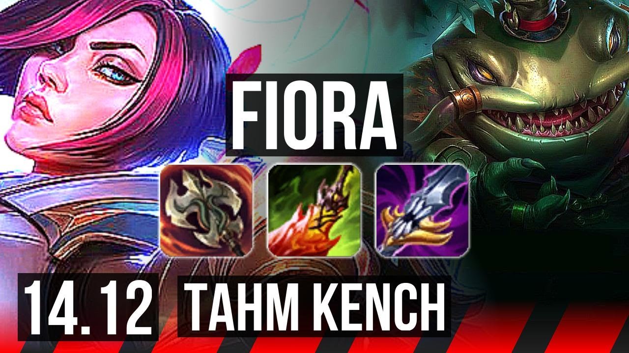 FIORA vs TAHM KENCH (TOP) | 8 solo kills, Legendary, 18/3/4, 39k DMG | EUW Master | 14.12