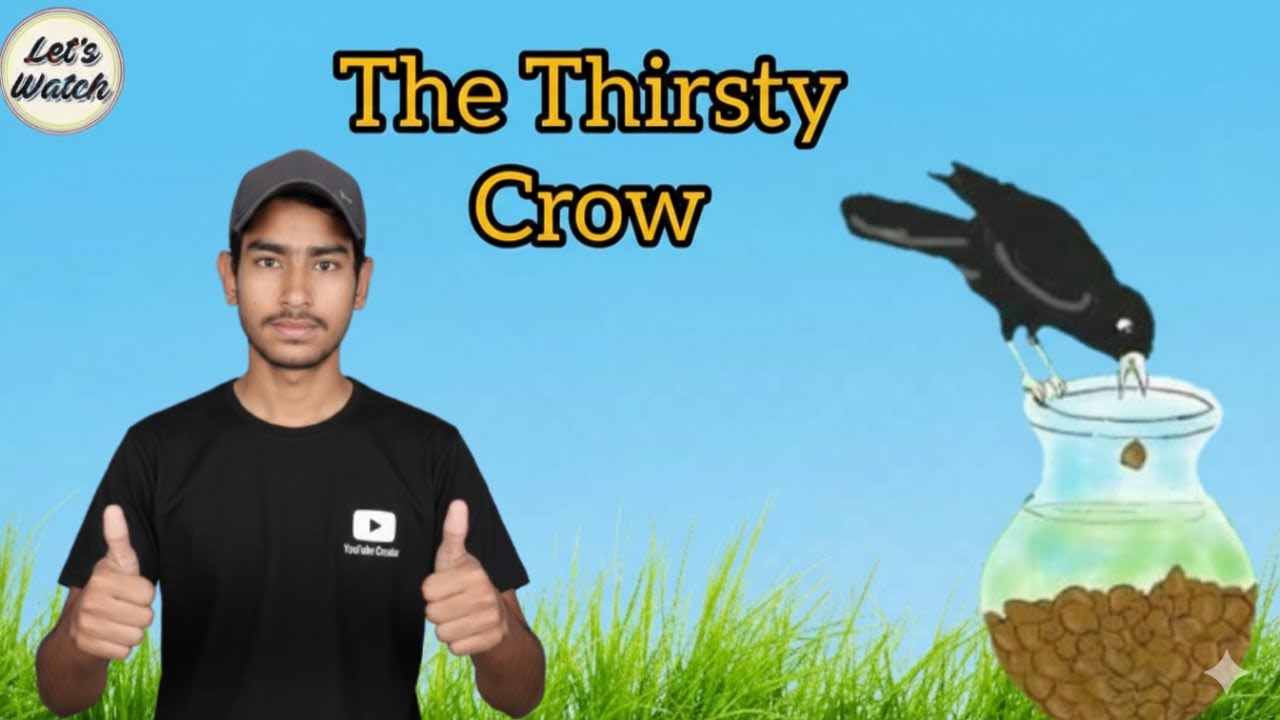Moral Stories in English For Children  The Thirsty Crow Story in English\انگریزی میں اخلاقی کہانیاں