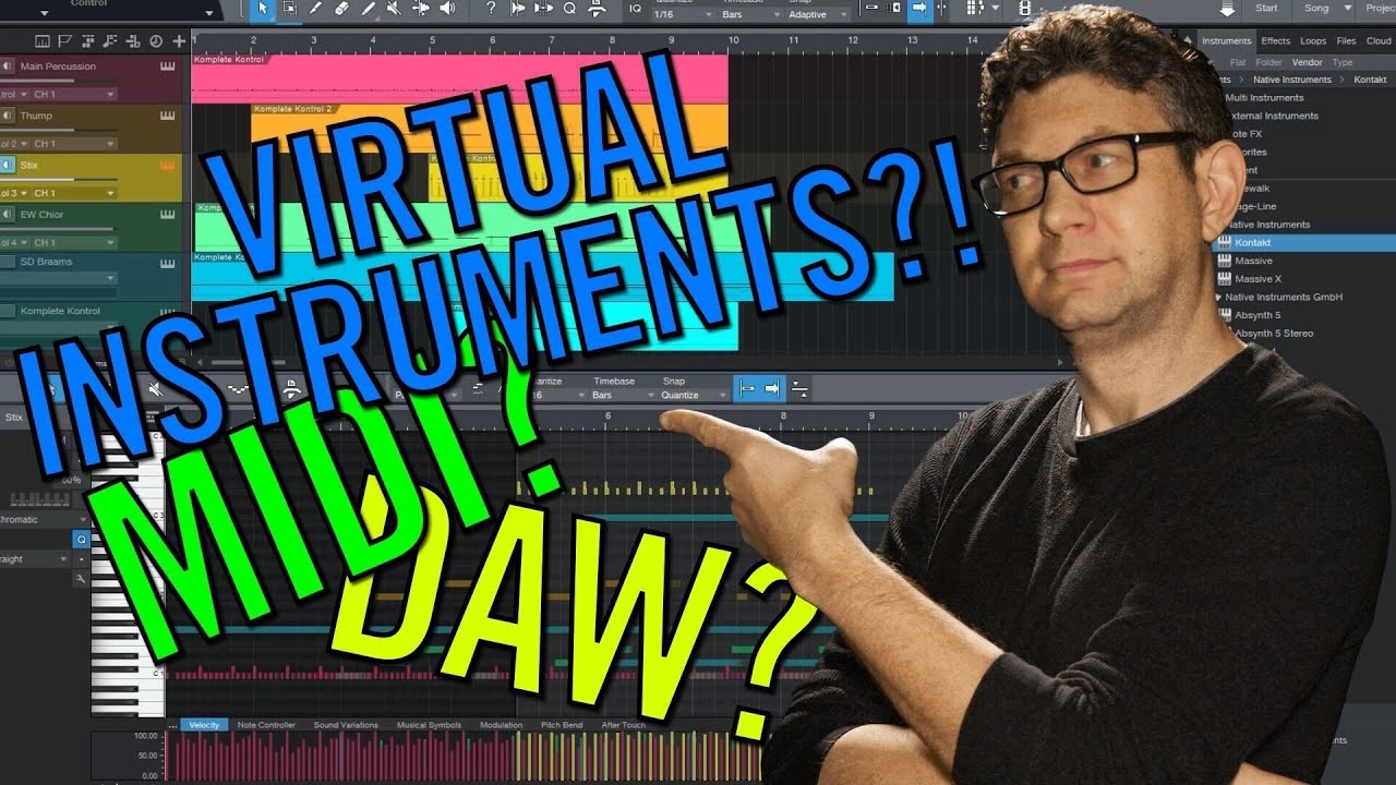 Getting started with MIDI, DAWs and Virtual Instruments
