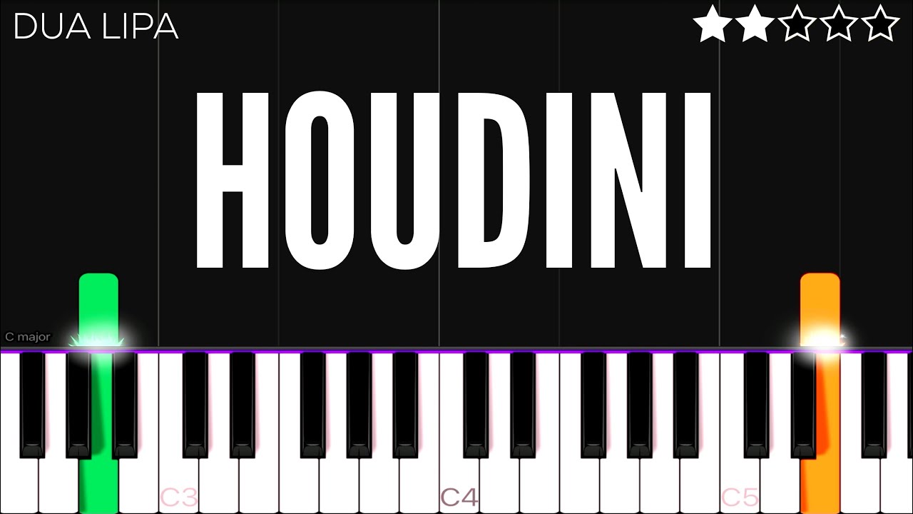 Dua Lipa - Houdini | EASY Piano Tutorial
