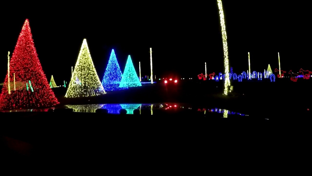 Drive thru Christmas light show