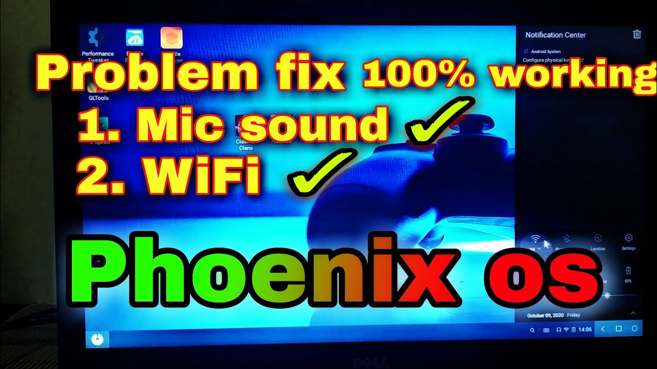 (PHOENIX OS) How to fix mic and wifi problem || Full solution step by step