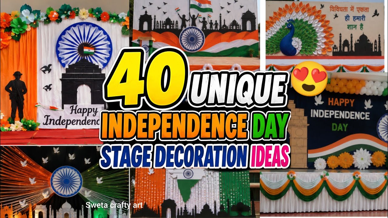 40 Unique Independence Day Stage Decoration Ideas 2026 🇮🇳 | School, College & Office Decoration
