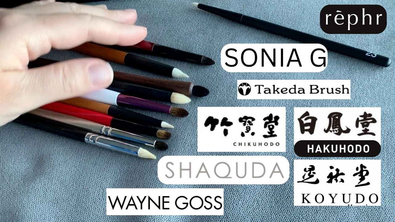 Fude Pencil Brushes Compared! Rare gems here! Hakuhodo, Koyudo, Takeda, Shaquda, WG, Sonia G, Rephr