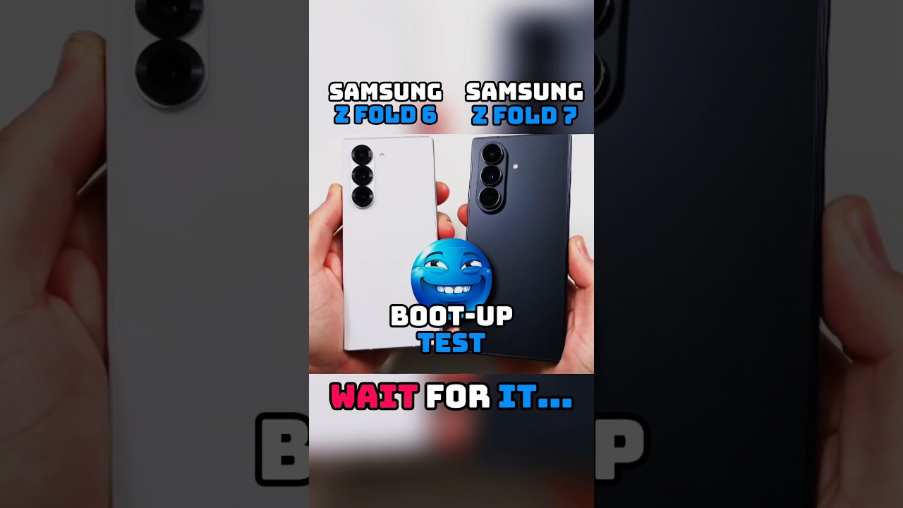 💥 Samsung Z Fold 6 vs Samsung Z Fold 7 Boot-Up Test! 🚀