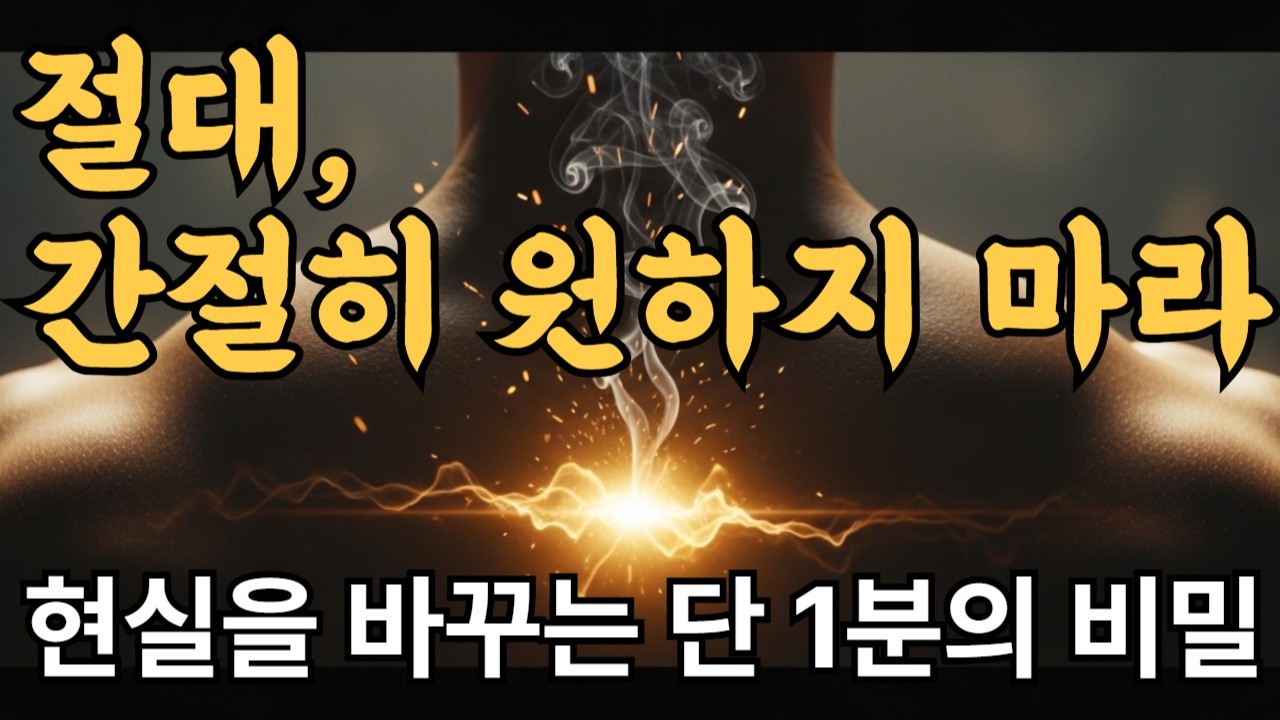 단 1분, 등 뒤의 '이것'을 켜는 순간 당신의 현실이 180도 바뀝니다  현실은 벽이 아니라 필름이다: 당신의 운명을 조종하는 외부 의도의 비밀