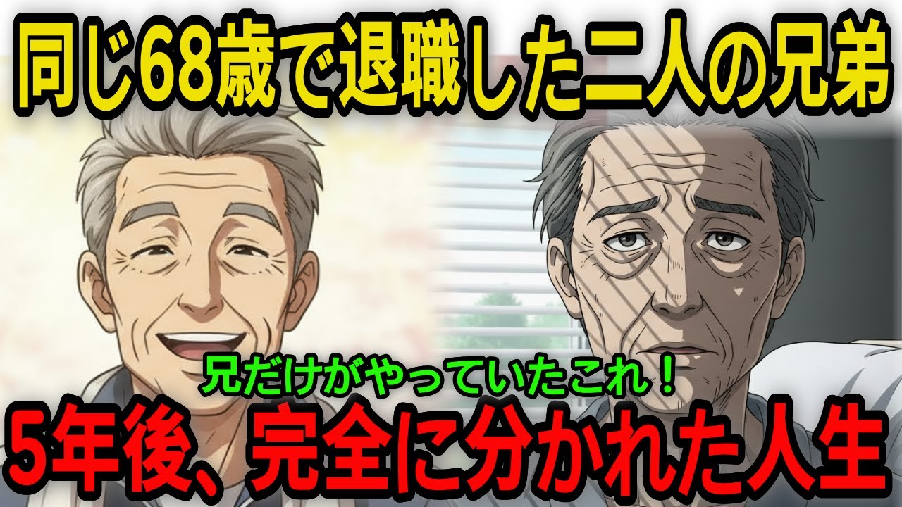 【感動】68歳で退職した兄弟―5年後、天国と地獄に分かれた理由
