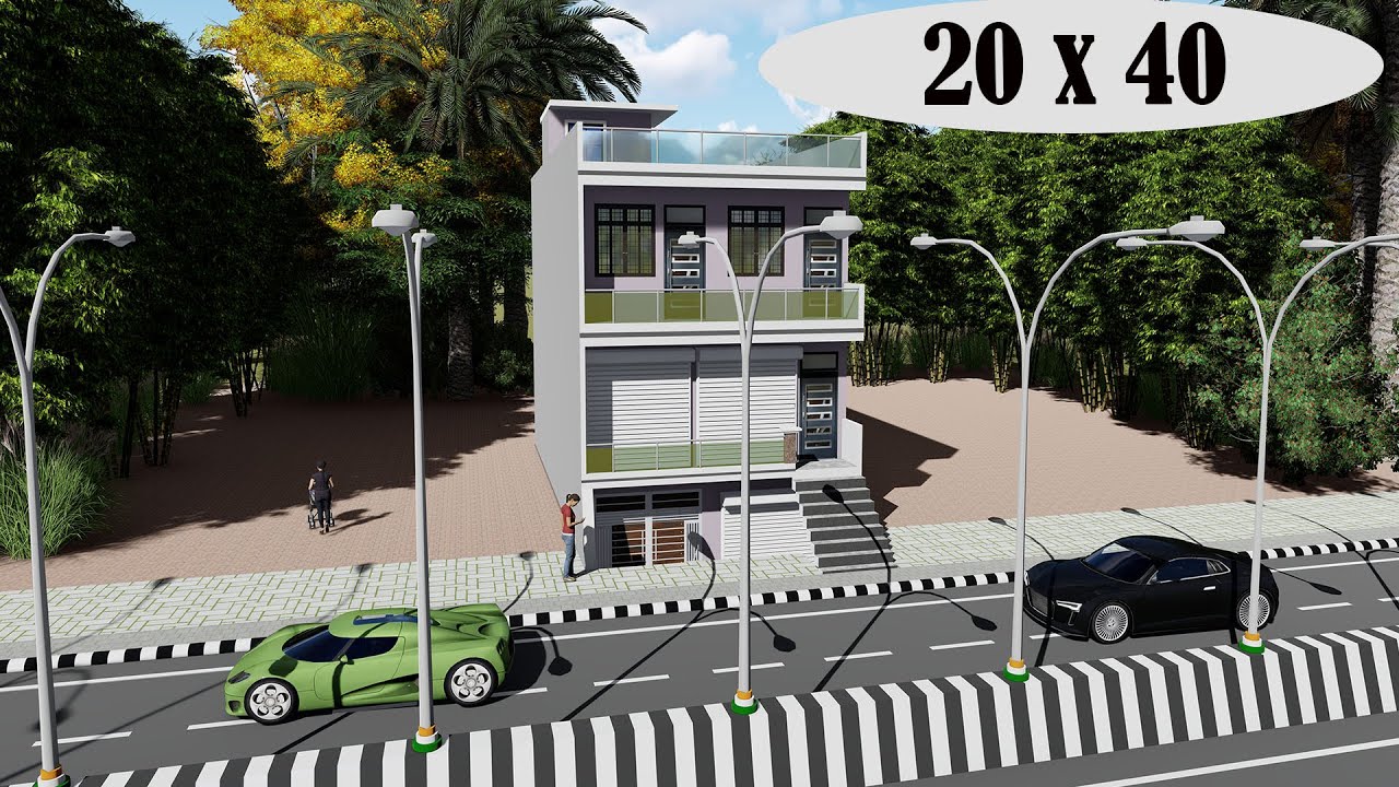 20 by 40 house plan # 20x40 market plan # 20*40 shop design