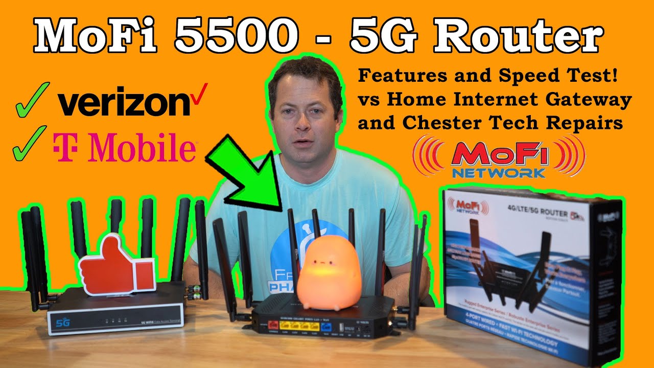 ✅ MoFi 5500 5G Router - Features - Speed Test - T-Mobile 5G Home Internet MOFI5500-5GXeLTE