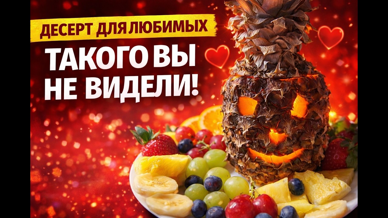 Идея на День всех влюблённых ❤️ Светящийся ананас — эффектный шедевр за 10 минут!
