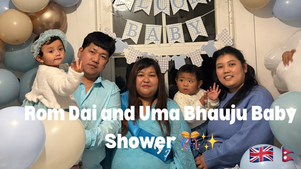 Rom Dai and Uma Bhauju Baby Shower Vlog 🎊✨ |🇬🇧🇳🇵