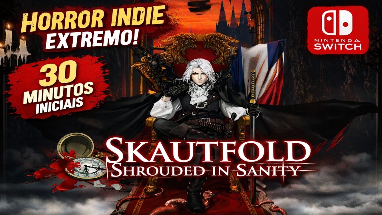 Skautfold: Shrouded in Sanity no Switch — 30 Min Iniciais de Horror Indie EXTREMO | Odisseia Virtual