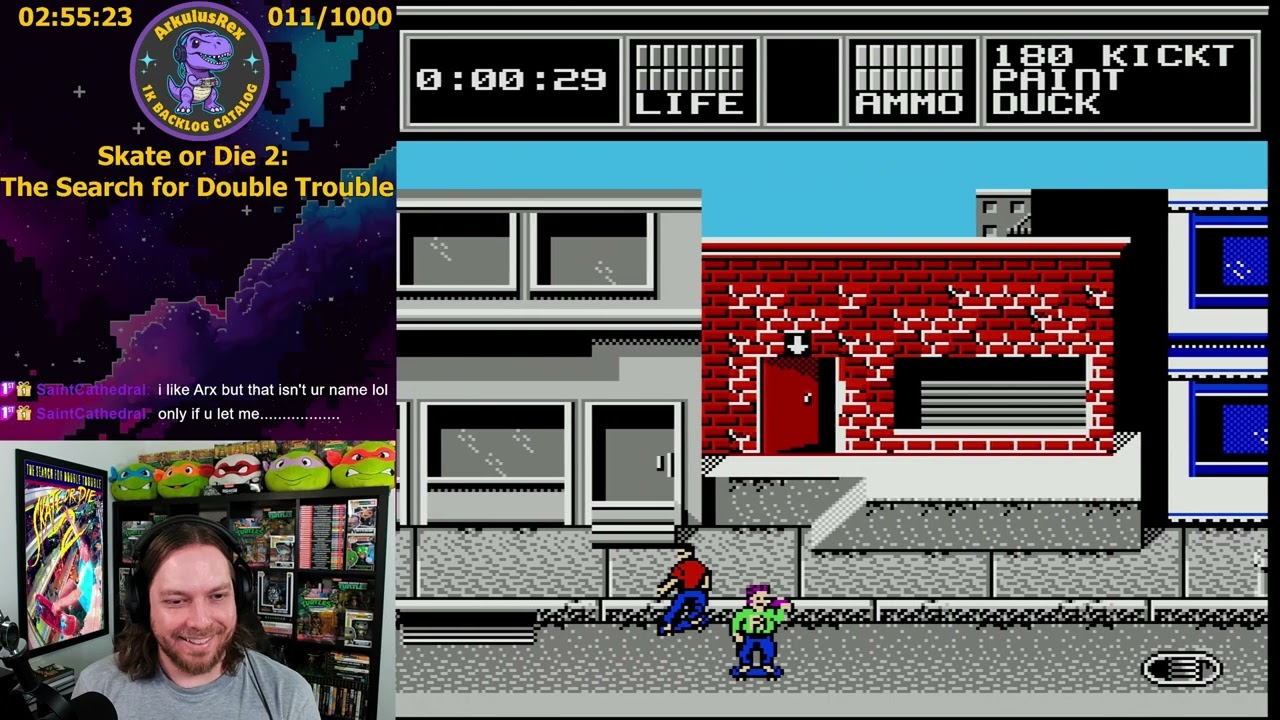 Skate or Die 2: The Search for Double Trouble - NES - Part 2 VOD