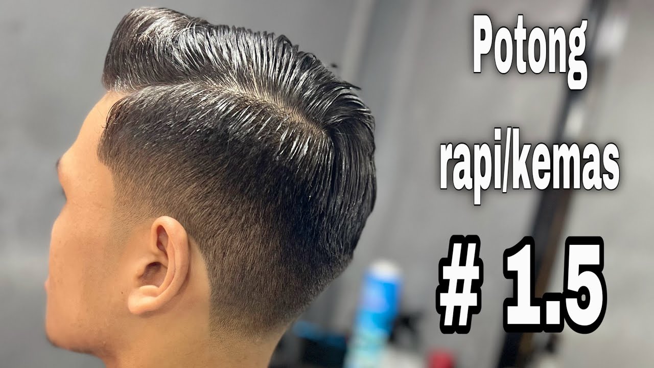 Cara potong rambut kemas dan rapi guard # 1.5 untuk pemula gak terlalu tipis 💈✂️