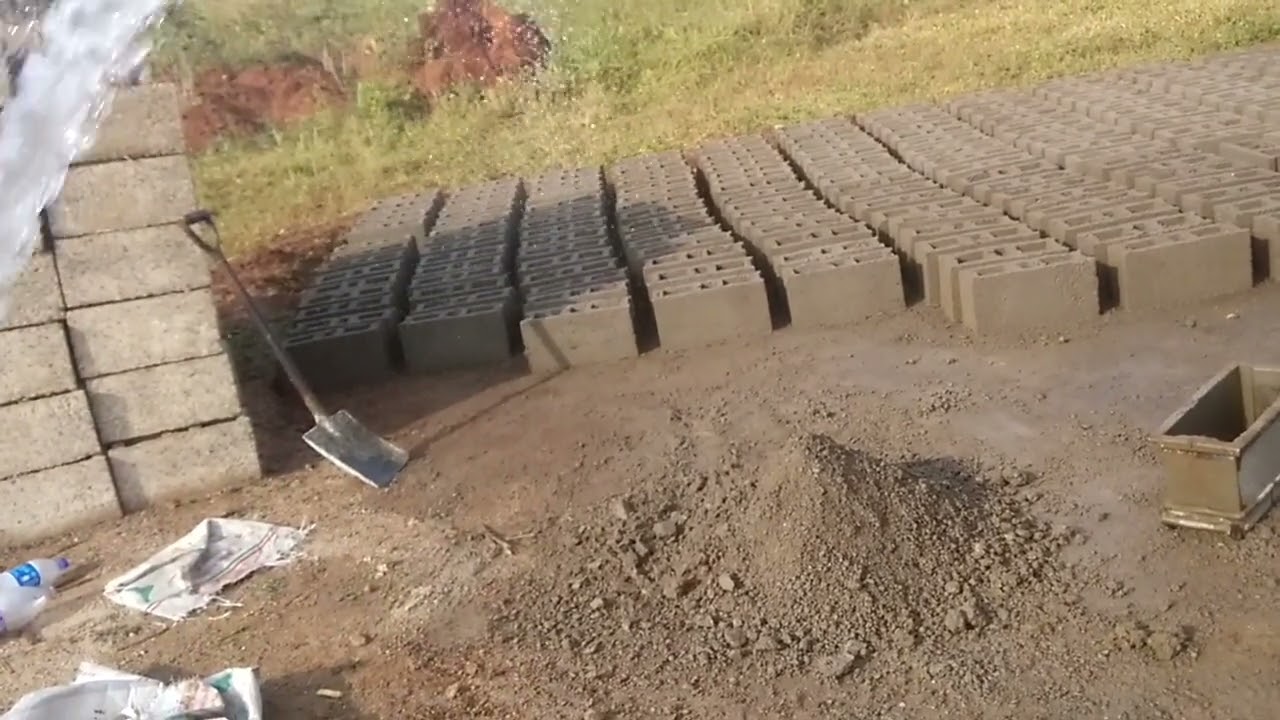 CURING HOLLOW BLOCKS