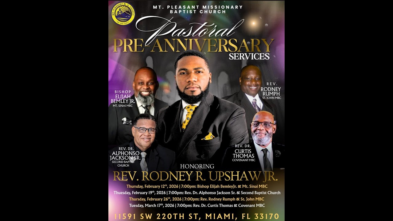 Pastoral Pre-Anniversary Service l Rev. Dr. Alphonso Jackson Jr.