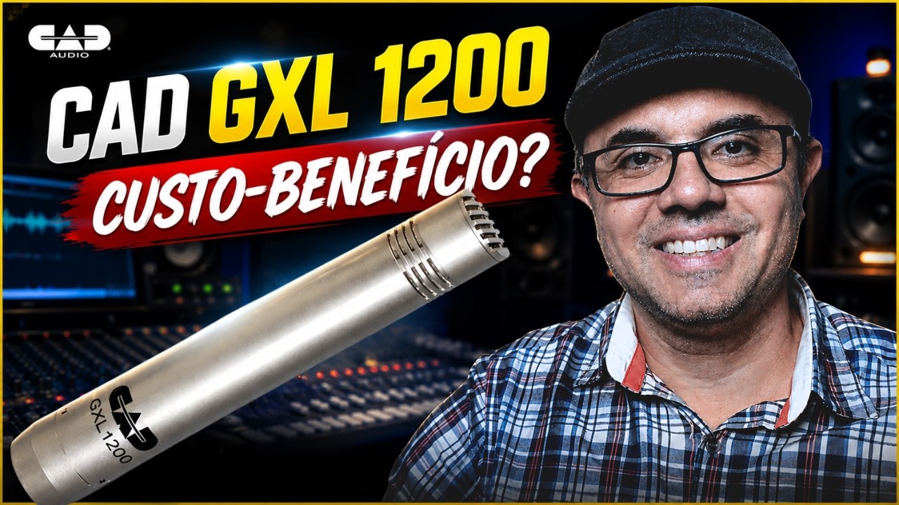 Review CAD GXL1200: O melhor microfone condensador barato para violão e voz?