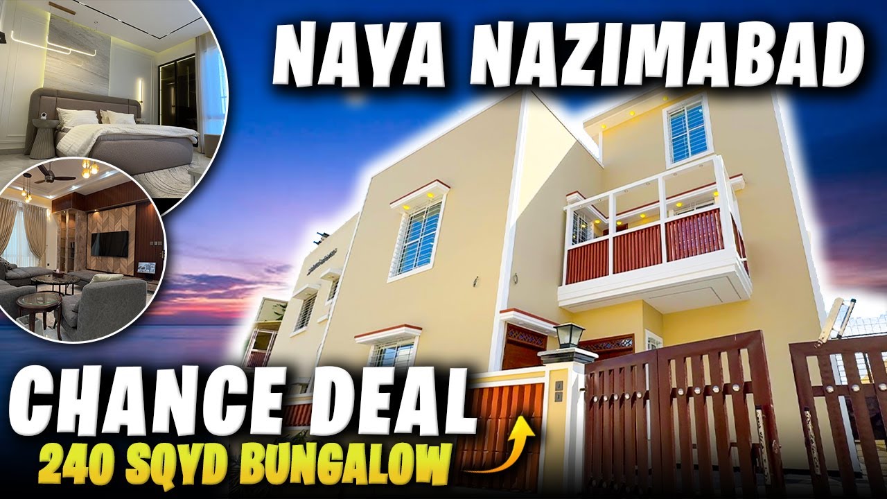🏡✨ 240 SQYD Luxury 6 Bedroom Bungalow in Naya Nazimabad, C Block Karachi | #DreamHome #Construction
