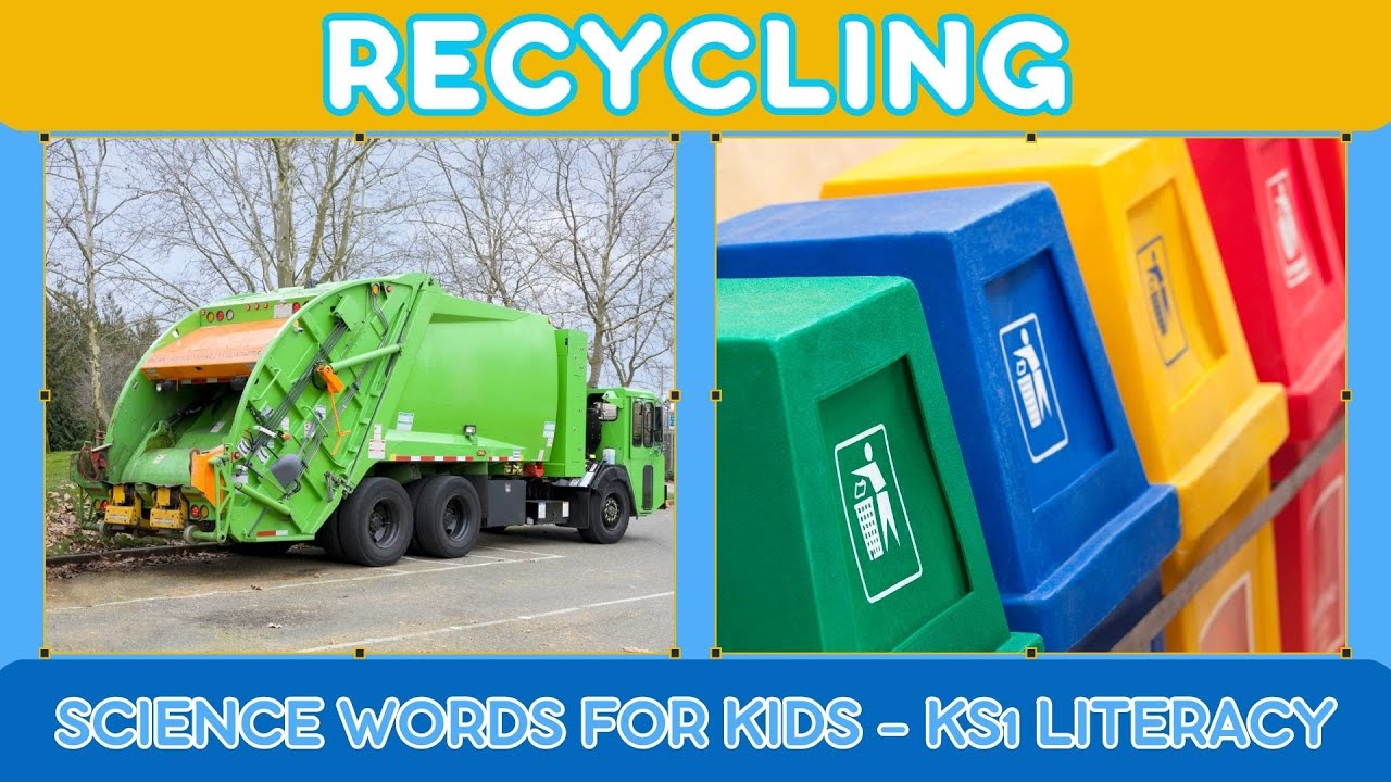 Recycling for Kids | Reduce Reuse Recycle | Defintion & English Vocabulary for Kids