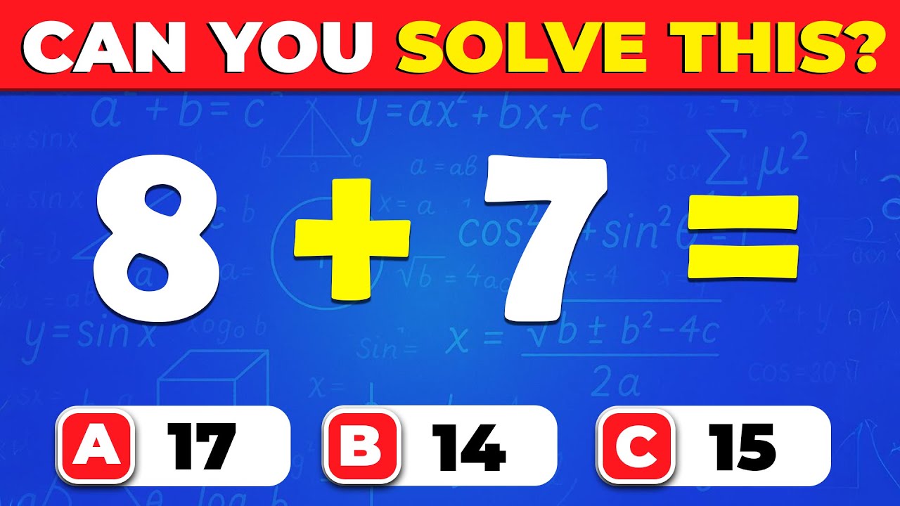 Grade 4 Math Quiz | Addition Test for Kids &ndash; Can You Get a Perfect Score?